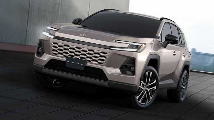 2025年モデルチェンジRAV4のエクステリア