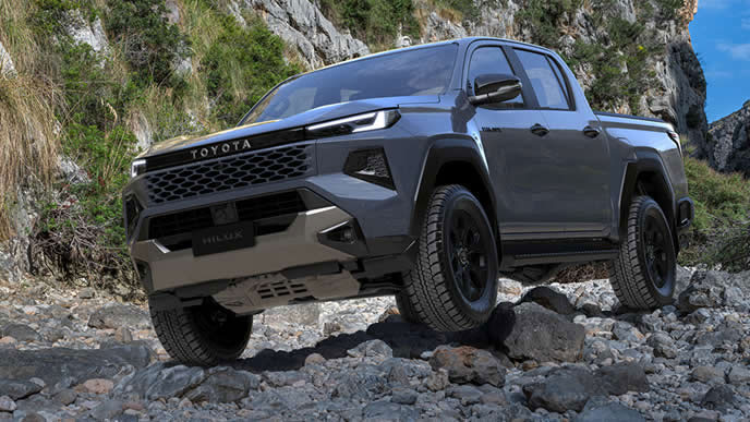 タイで発表された9代目ハイラックスのエクステリア