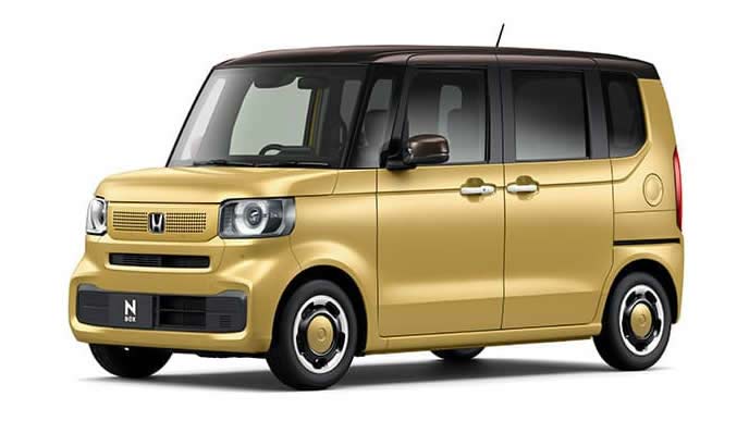 N-BOXのオータムイエローパール×ブラウン