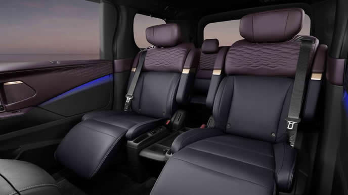 2026年エルグランドの2列目シート