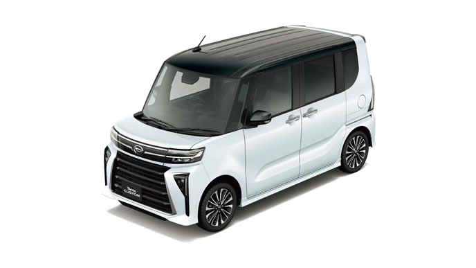 タントのブラックマイカメタリック×シャイニングホワイトパール