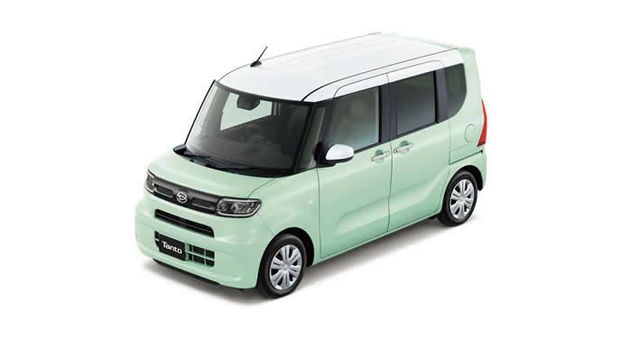 タントのホワイト×アイスグリーン