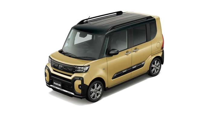 タントファンクロスのブラックマイカメタリック×サンドベージュメタリック