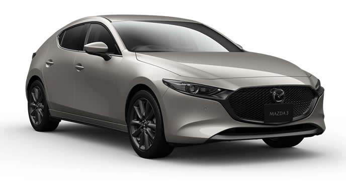 MAZDA3のプラチナクォーツメタリック