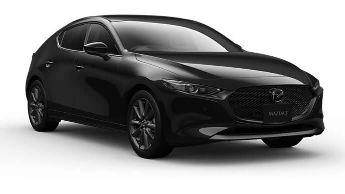 MAZDA3のジェットブラックマイカ