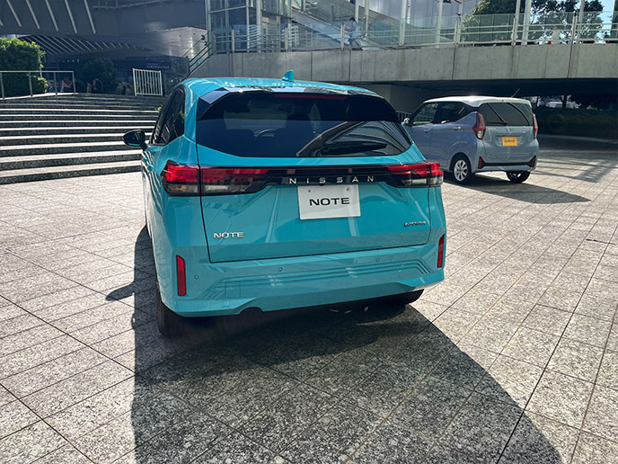 3代目ノートのリヤ