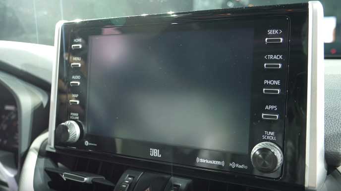新型RAV4のインフォテインメントシステム