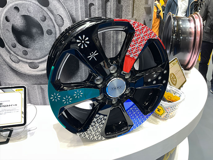 切子調/絵柄掘り込みホイール