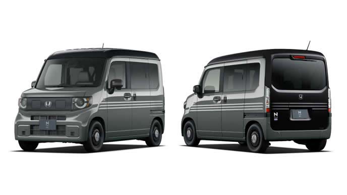 N-VAN e:のボタニカルグリーンパール×ブラック