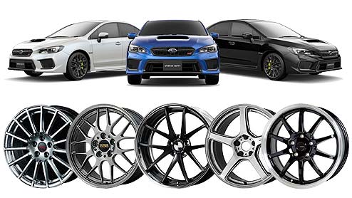 販売限定■冬の支度に■ホイールも美品■スバル　VAB系　WRX　STI　タイプＳ純正　GVB系　インプレッサ　WRX　レヴォーグにも　BBS製　鍛造品■ スタッドレスタイヤ