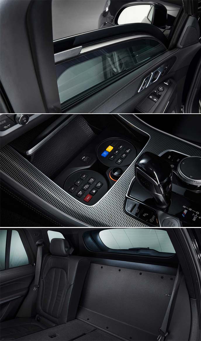 BMW X5 Protection VR6のインテリアデザイン