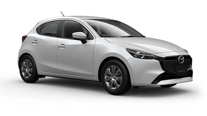 MAZDA2のスノーフレイクホワイトパールマイカ