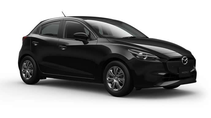 MAZDA2のジェットブラックマイカ