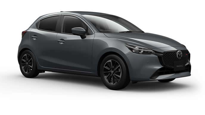 MAZDA2のポリメタルグレーメタリック
