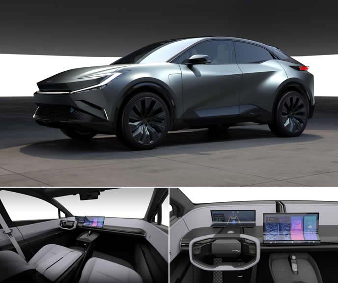 2022年のロサンゼルスオートショーで世界初公開したTOYOTA bZ Compact SUV Concept