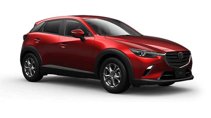 CX-3のソウルレッドクリスタルメタリック
