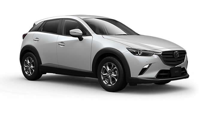 CX-3のスノーフレイクホワイトパールマイカ
