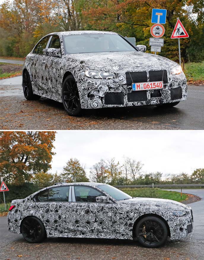 新型BMW M3の開発車両