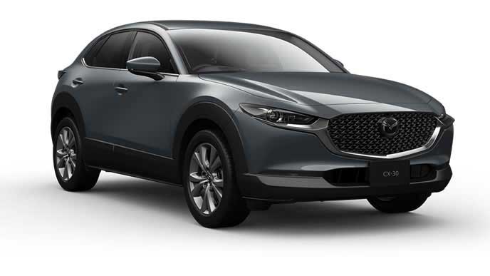 CX-30のポリメタルグレーメタリック