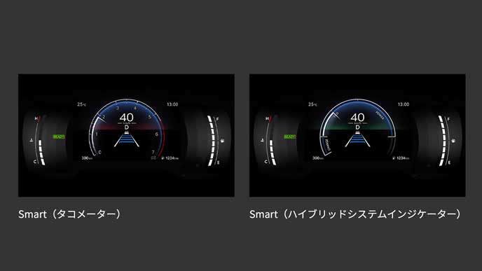 カローラクロスSの7.0インチTFTカラーマルチインフォメーションディスプレイ