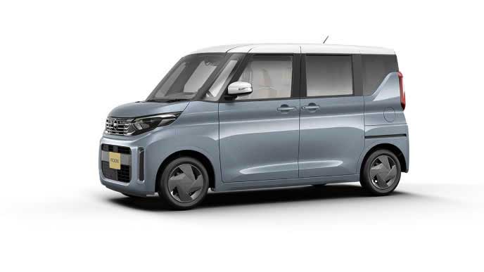 ルークスのソルベブルー×ホワイトパール