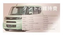 タントの維持費～モデルのグレード「X」と「Xターボ」は年間いくら?
