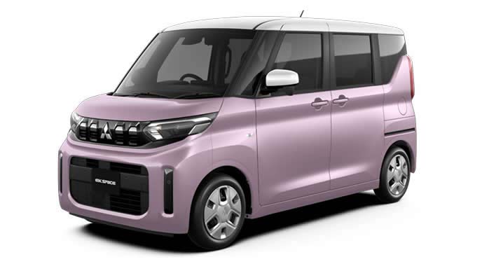 ekスペースのライラックピンクメタリック×ホワイトソリッド