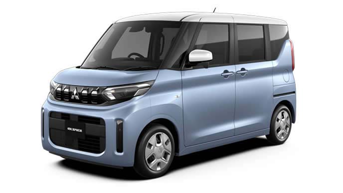 ekスペースのミストブルーパール×ホワイトソリッド