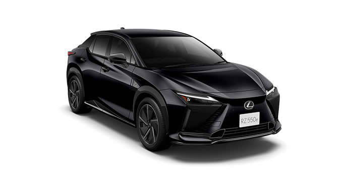 グラファイトブラックガラスフレークのレクサスRZ