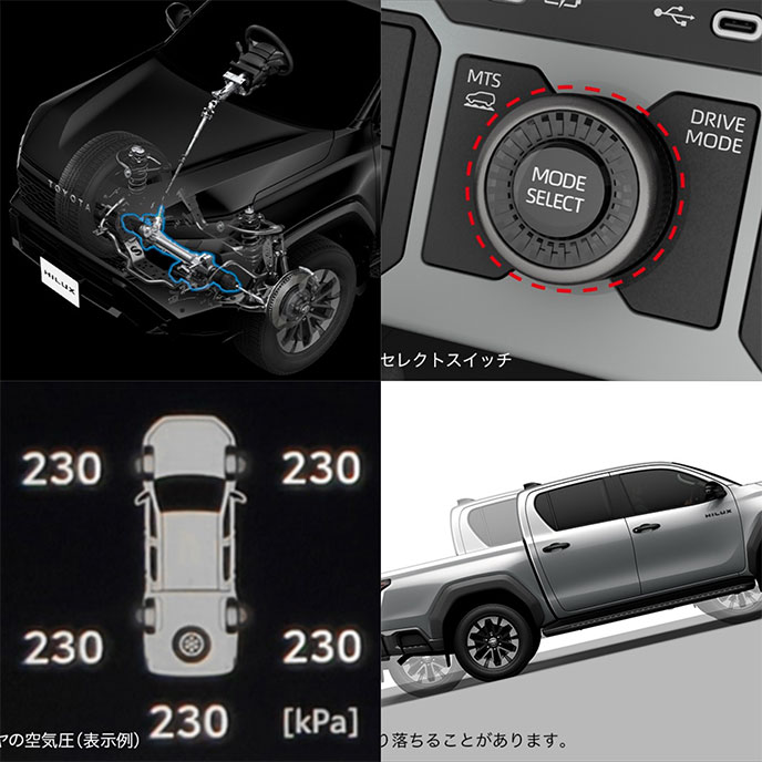 フルモデルチェンジした新型ハイラックス