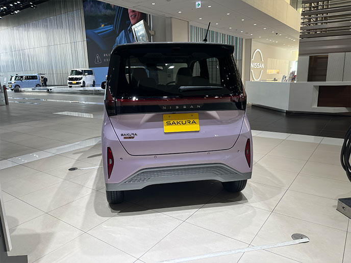 日産サクラのリヤ