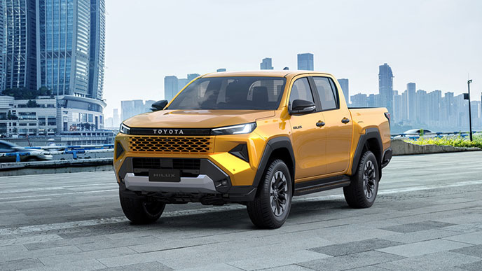 ハイラックス日本仕様プロトタイプのエクステリア