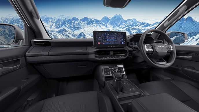 ハイラックス日本仕様プロトタイプのインテリア