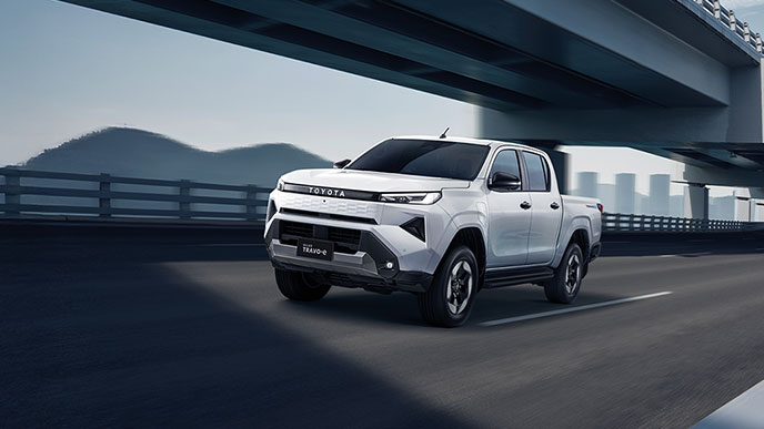 ハイラックスBEVプロトタイプのインテリア