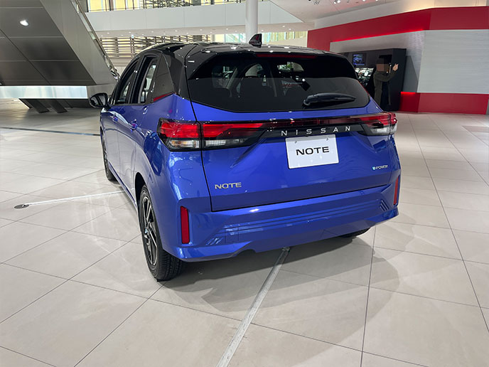 3代目ノートのリヤ