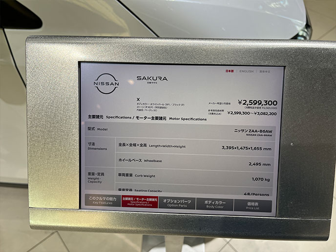 日産サクラのスペック