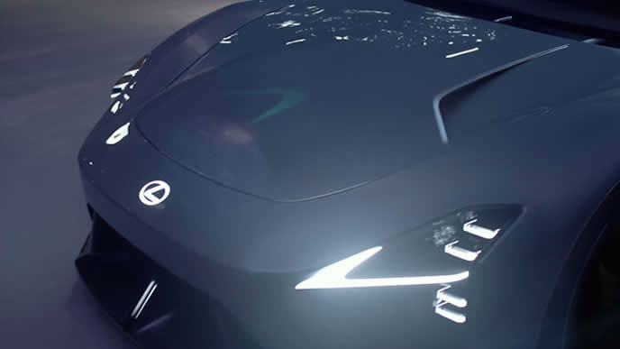 Lexus LFA Conceptのヘッドライト