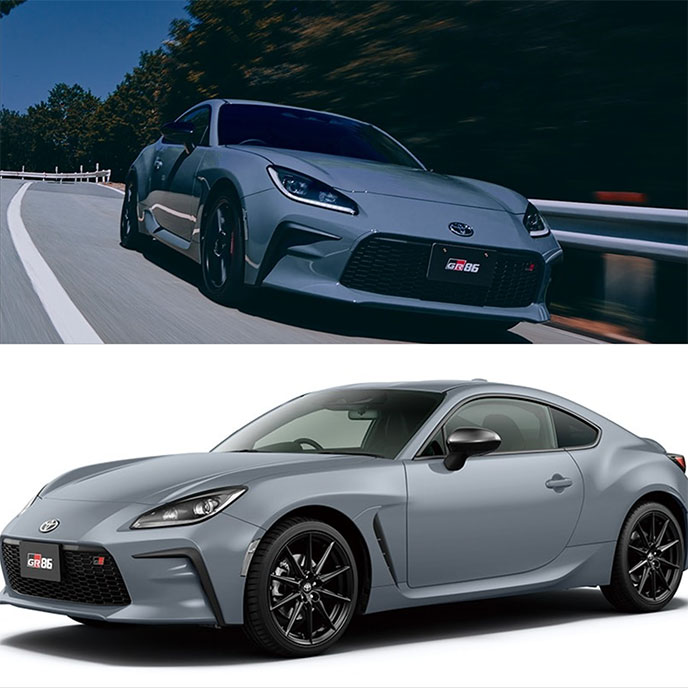 2026年の一部改良を受けたGR86のエクステリア（ソリッドグレー）