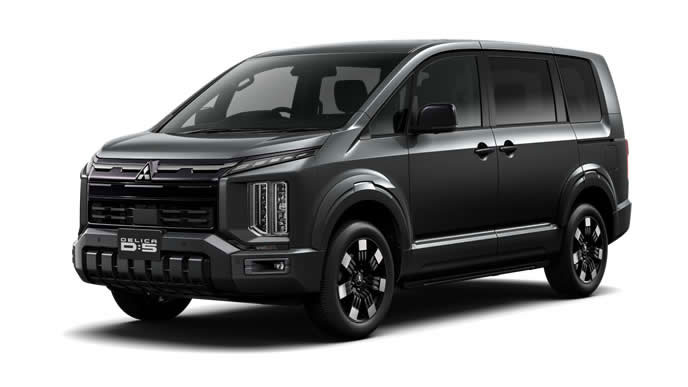 グラファイトグレーメタリックのデリカD5