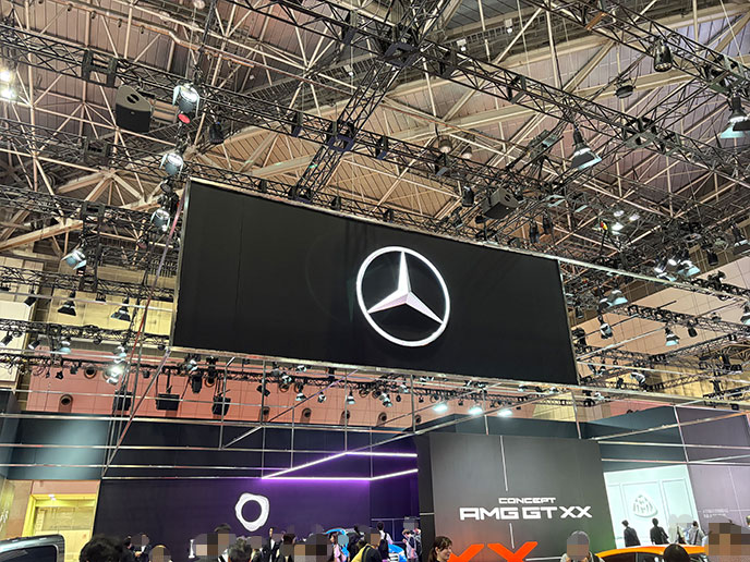 ジャパンモビリディショー2025のメルセデスブース