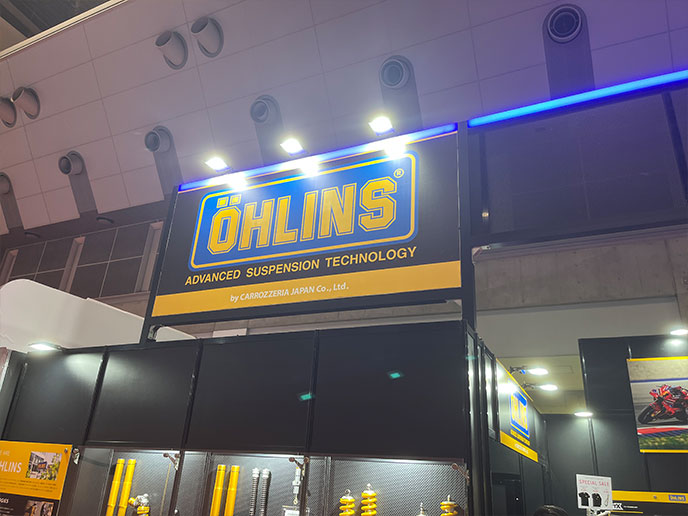 OHLINSは高性能ショックアブソーバーメーカーでジャパンモビリティショーにも出展