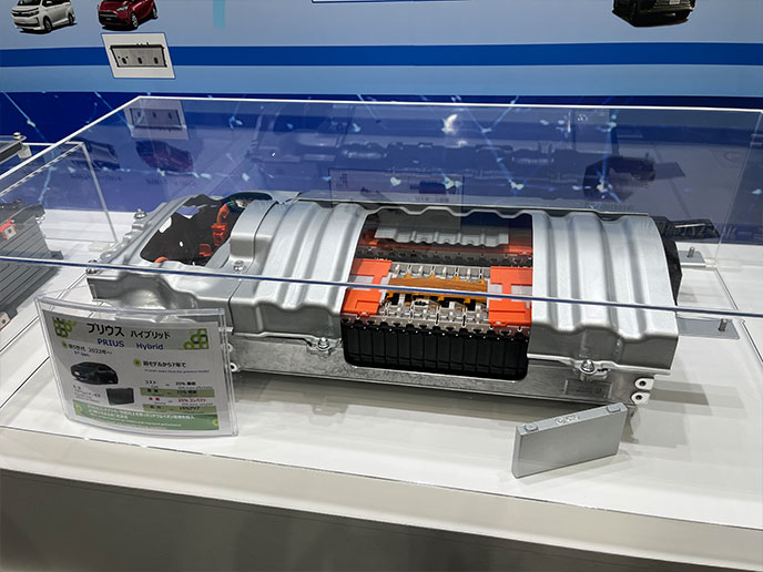 プリウスハイブリッドのリチウムイオン電池