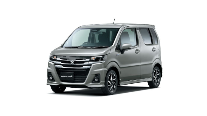 スチールシルバーメタリックのワゴンR