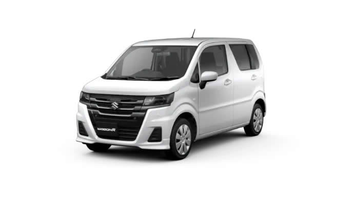 ホワイトのワゴンR