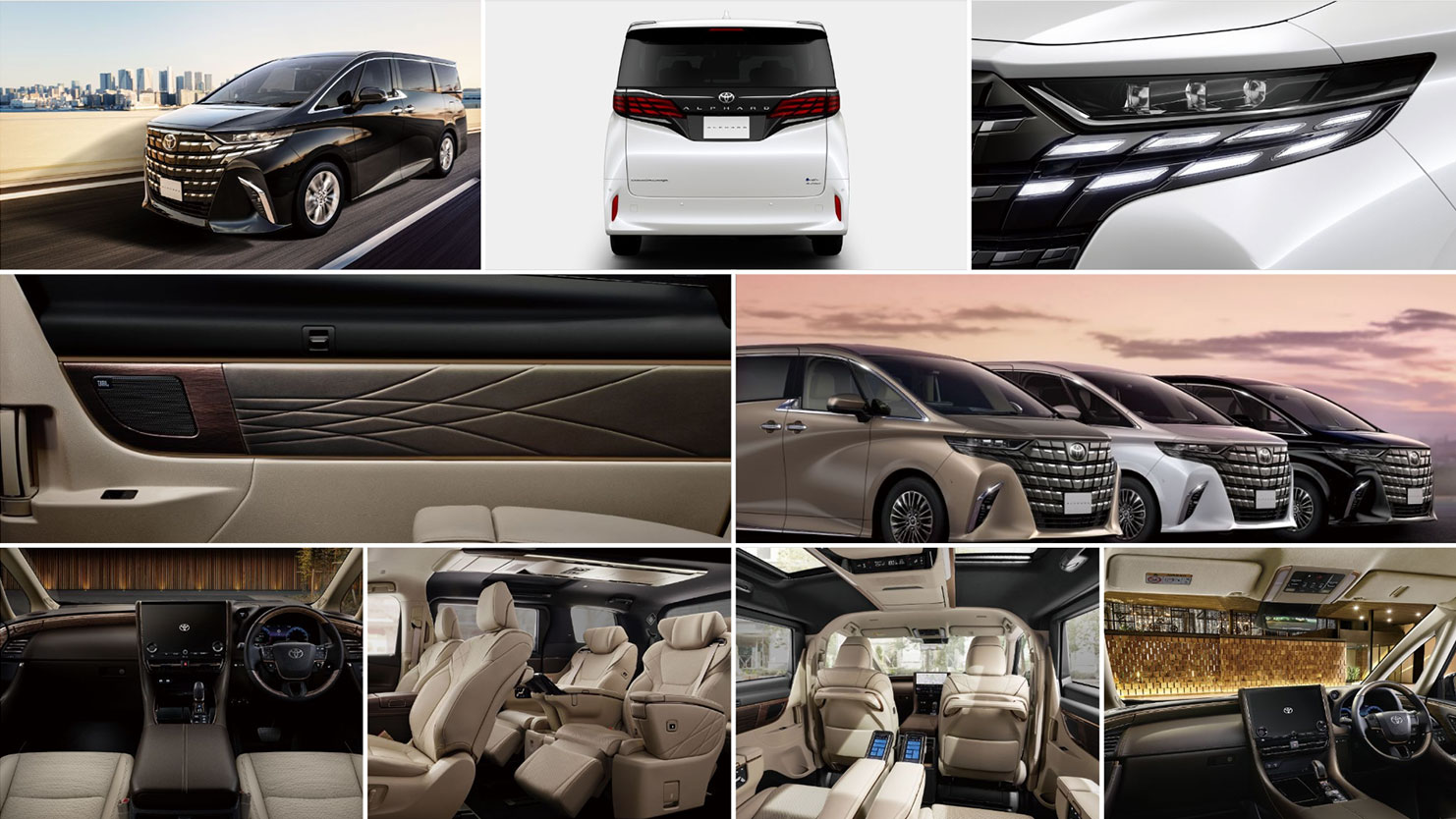 アルファードのモデルチェンジ 新意匠3眼ヘッドライト採用Xグレード追加