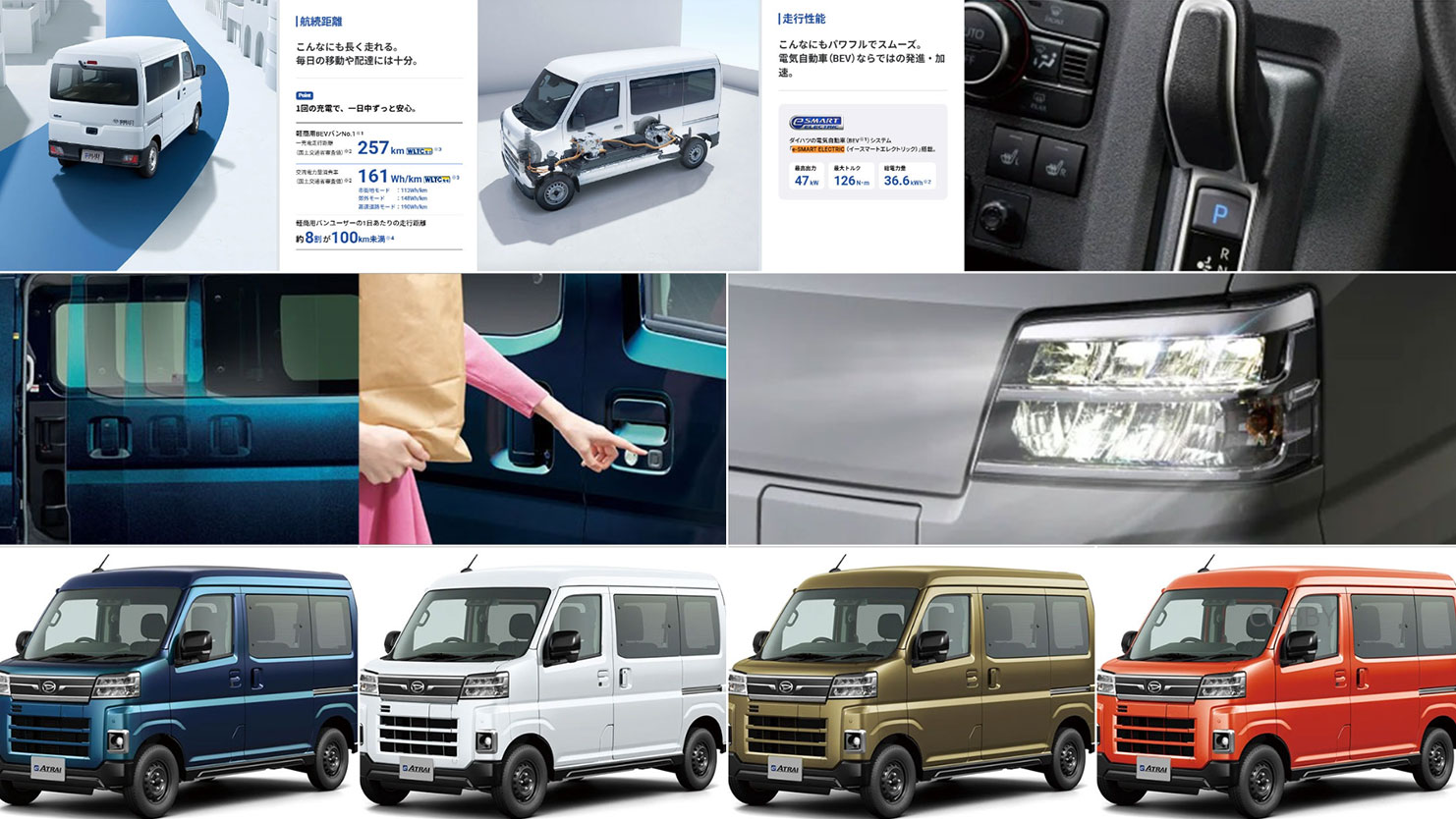 アトレーのモデルチェンジ情報｜待望のBEV「e-アトレー」登場と進化した装備・スペック