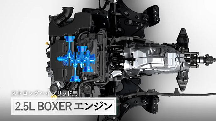 ストロングハイブリッド用2.5L BOXERエンジン