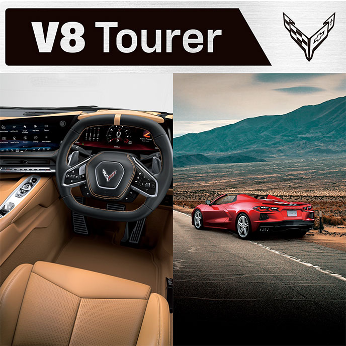 シボレー コルベット V8 Tourerのエクステリアとインテリア