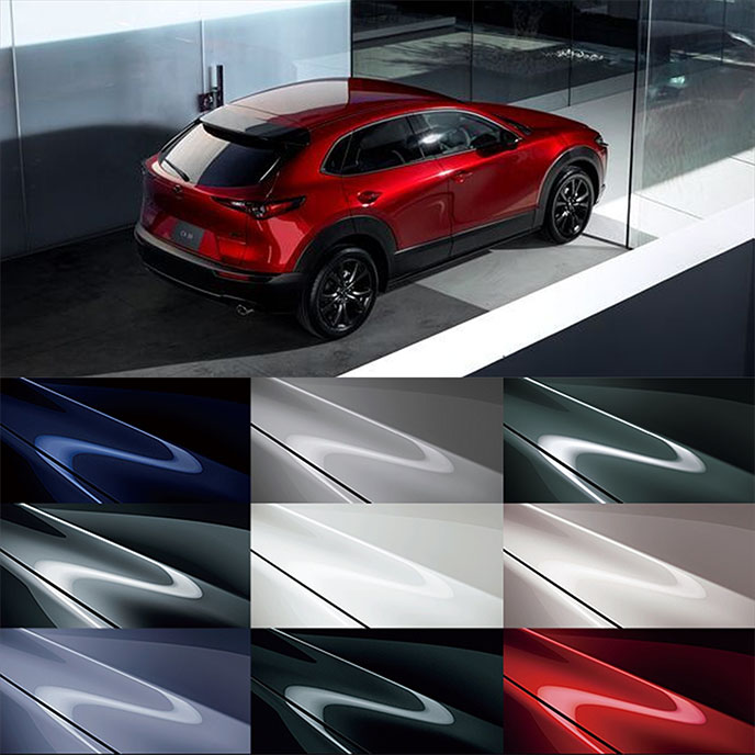 CX-30のエクステリアとボディカラーの質感