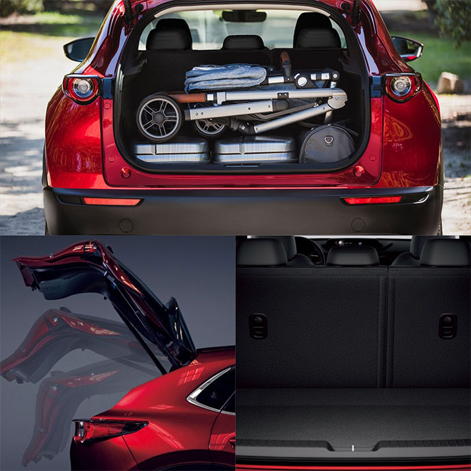 商品改良後のCX-30の荷室